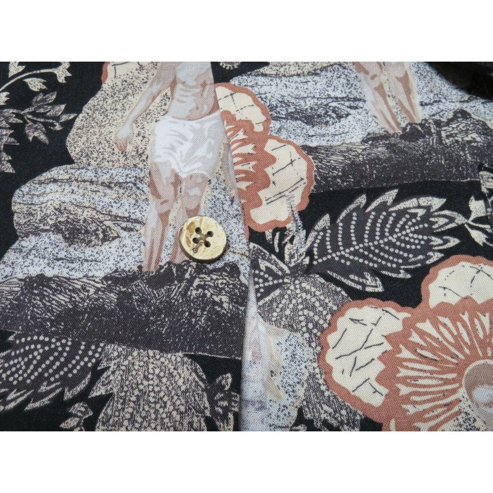Mens Vintage NOVIN Hawaiian Rayon Shirt Short Sleeve Button Front Size XL Floral - Picture 9 of 9